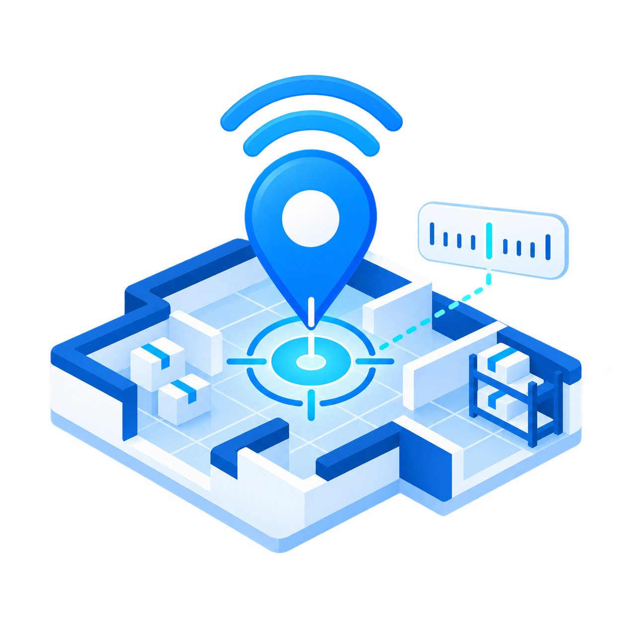 Centimeter-level indoor positioning accuracy