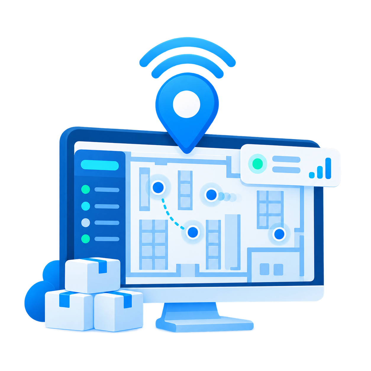 Real-time indoor location visibility